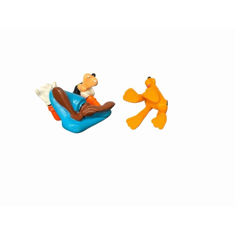 Disney’s Mickey Mouse Goofy Sitting Thinking & Pluto 3” Toy Figures - Picture 8 of 8